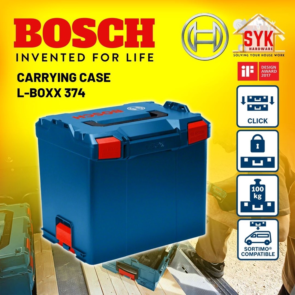 Syk Bosch Carrying Case Tools Box L Boxx Storage Container Kotak