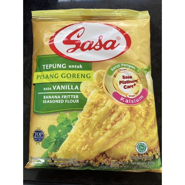 Sasa Vanilla Crispy Fried Banana Flour From Indonesia Tepung Untuk