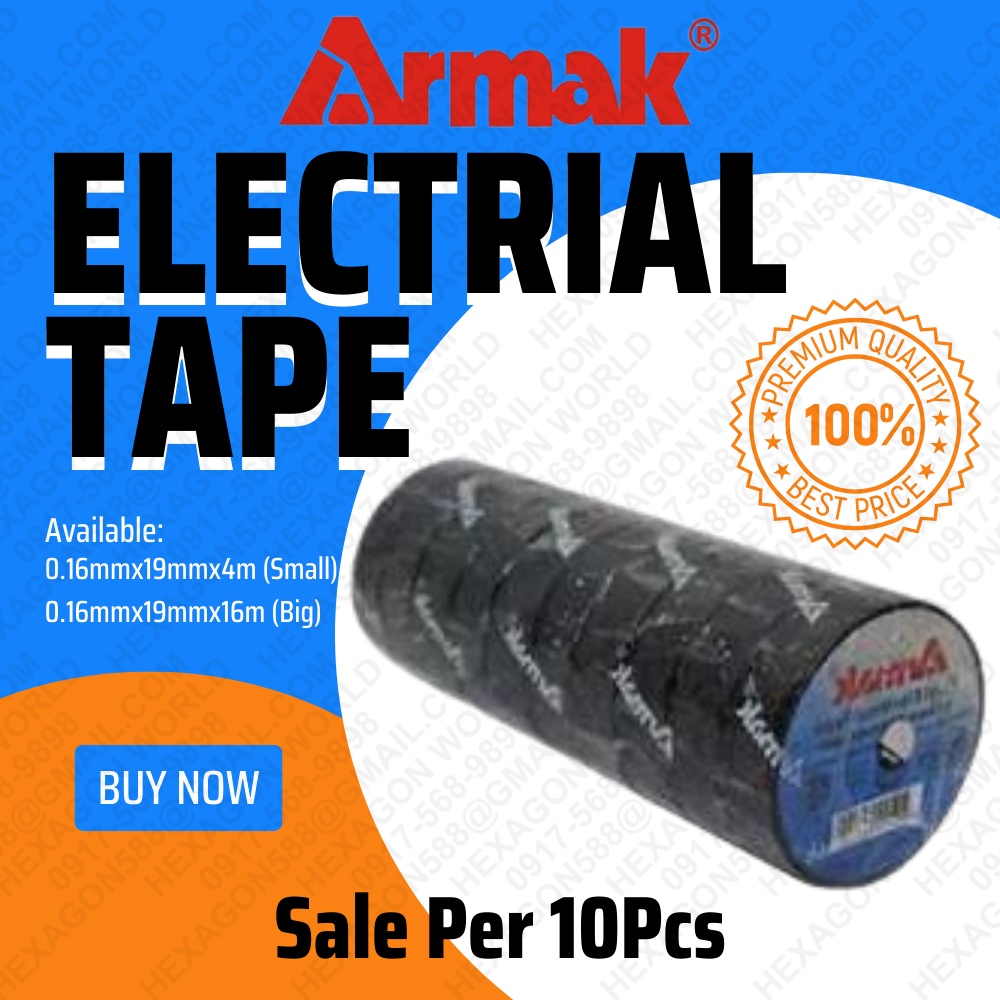 10Roll Armak Vinyl Electrical Tape Original Shopee Philippines