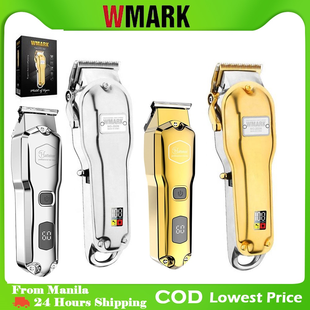 WMARK All Metal Cordless Hair Clipper Electric Hair Trimmer