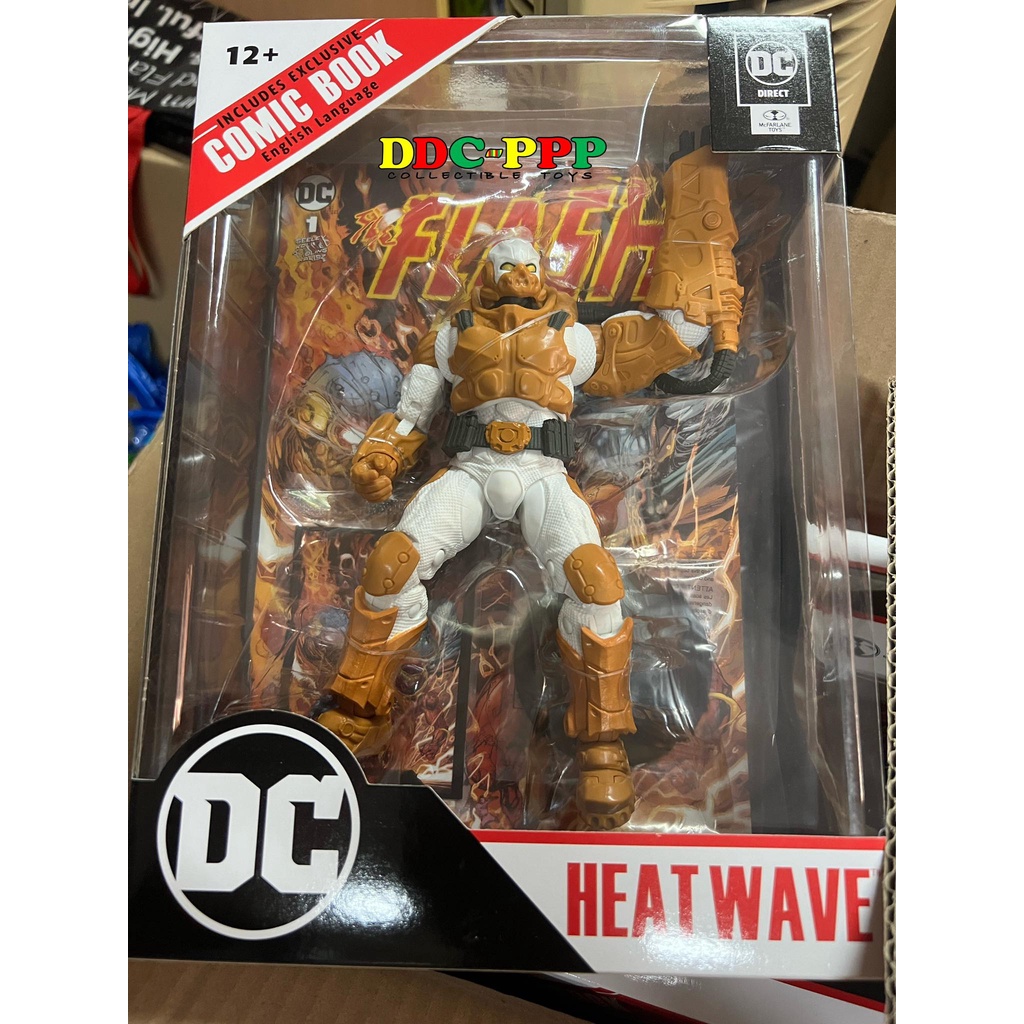 HEATWAVE THE FLASH Page Puncher And Comic DC Direct 7 Inch Action