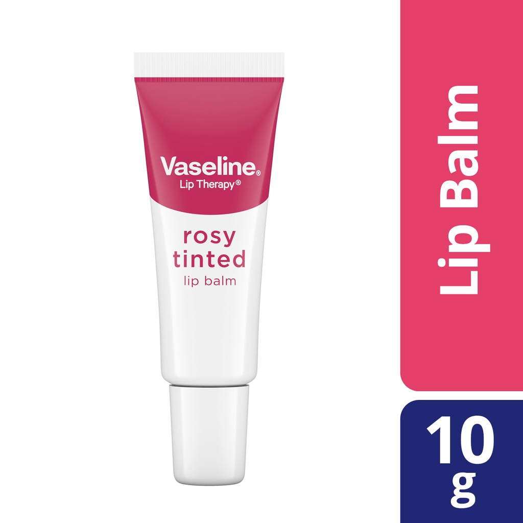 Vaseline Lip Therapy Rosy Tinted Lip Balm Tube With Petroleum Jelly G