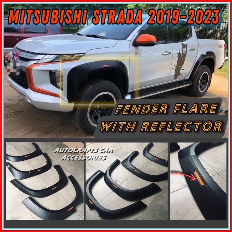 Mitsubishi Strada Slim Fender Flare With Reflector Strada