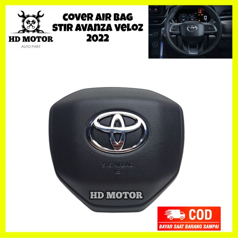 Veloz Avanza Airbag Cover Xenia Original Tutup Stir All