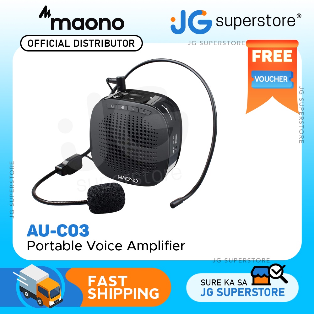 Maono Au C C Portable Rechargeable Voice Amplifier With Wired