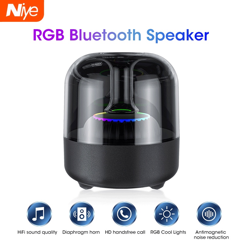 Niye Wireless Bluetooth Speaker Rgb Portable Charging Speaker Hifi D