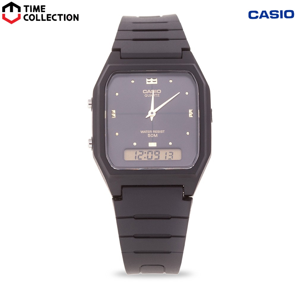 Casio Aw He Avdf Digital Analog Rubber Strap Watch Shopee Philippines