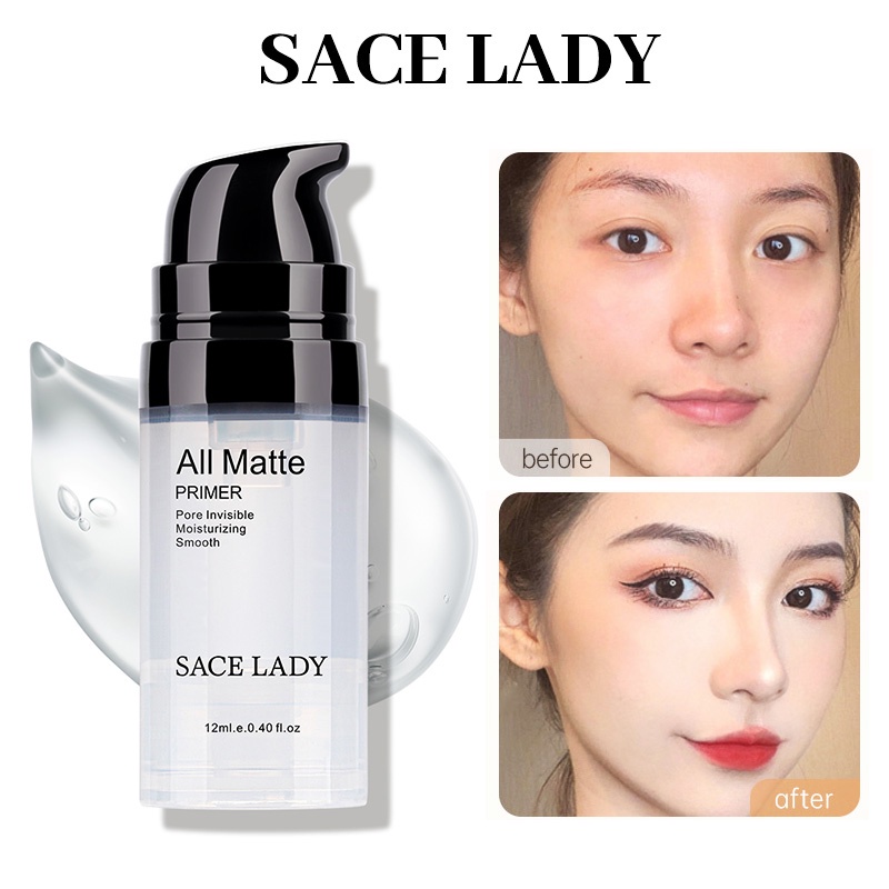 Sace Lady Clear Face Primer Invisible Oil Control Smooth Surface Pore