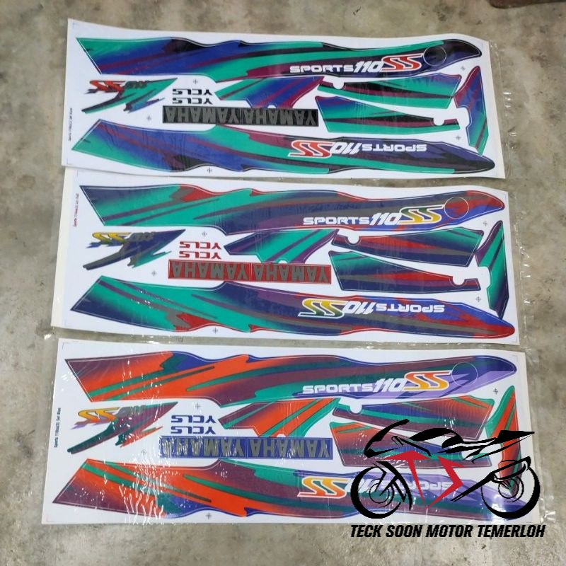 Stiker Sticker Body Stripe Cover Set Yamaha Y Ss Y Ss One Tbm