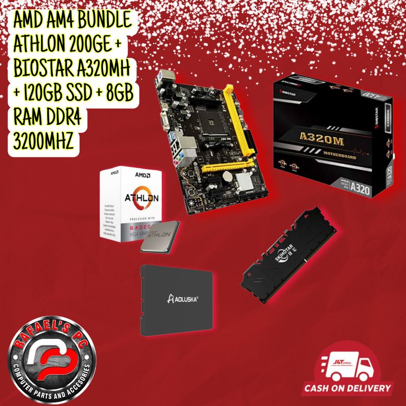 In Bundle Athlon Ge Processor Biostar A Mh Mobo Gb Ddr