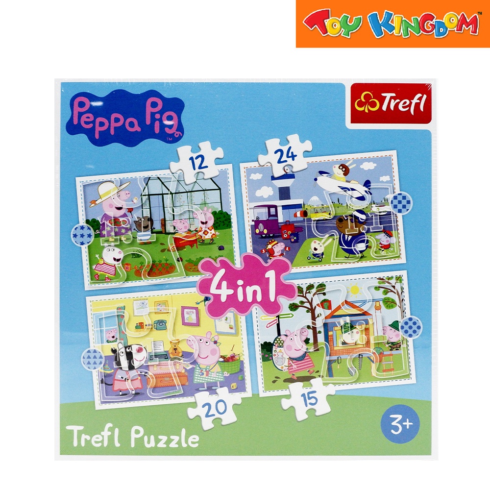 Trefl Peppa Pig Holiday Reccollection 4 In 1 Puzzle Shopee Philippines