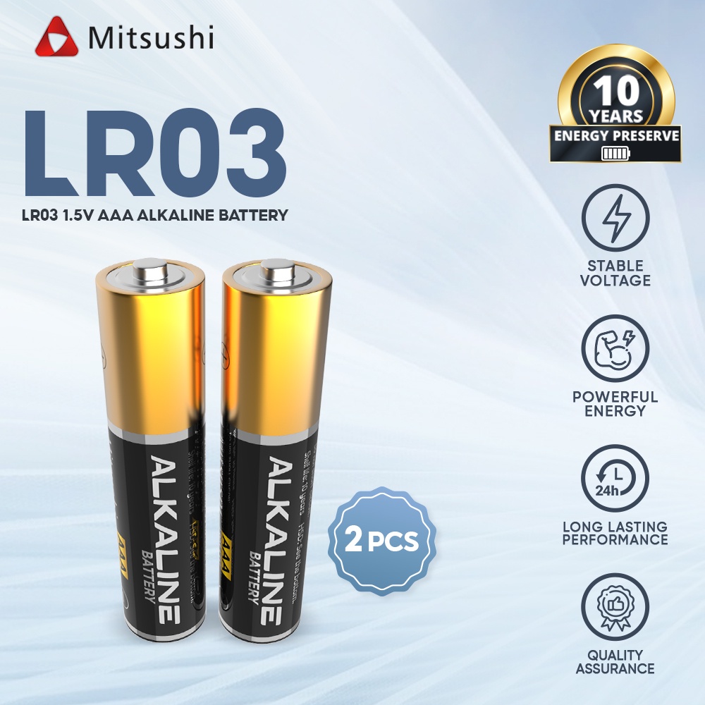 Mitsushi Lr V Pcs Aaa Alkaline Battery Shopee Philippines