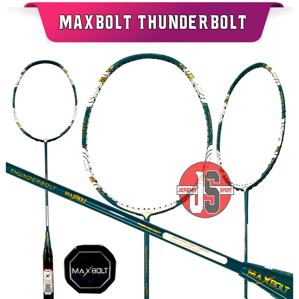 Badminton Racket Badminton Maxbolt Thunderbolt 35lbs Original Free