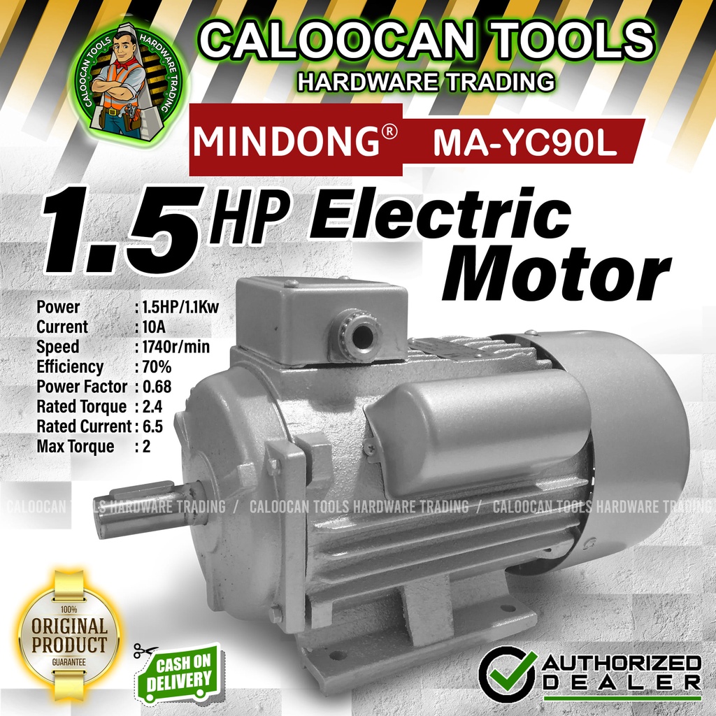 MINDONG Single Phase Electric Motor 100 Copper Winding 1 5HP 2HP