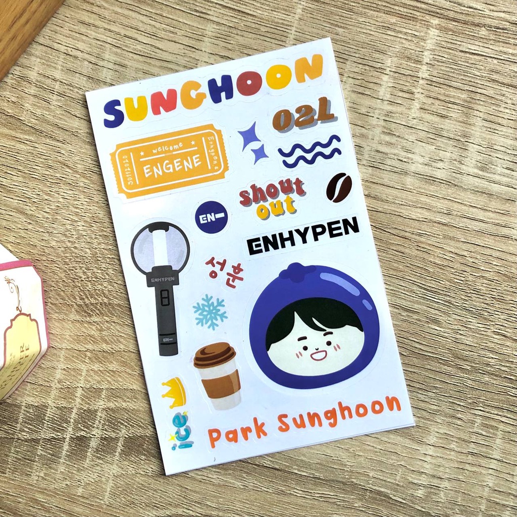 NEW Enhypen Engene Vinyl Waterproof Kpop Sticker For Korean Tumblr Hp