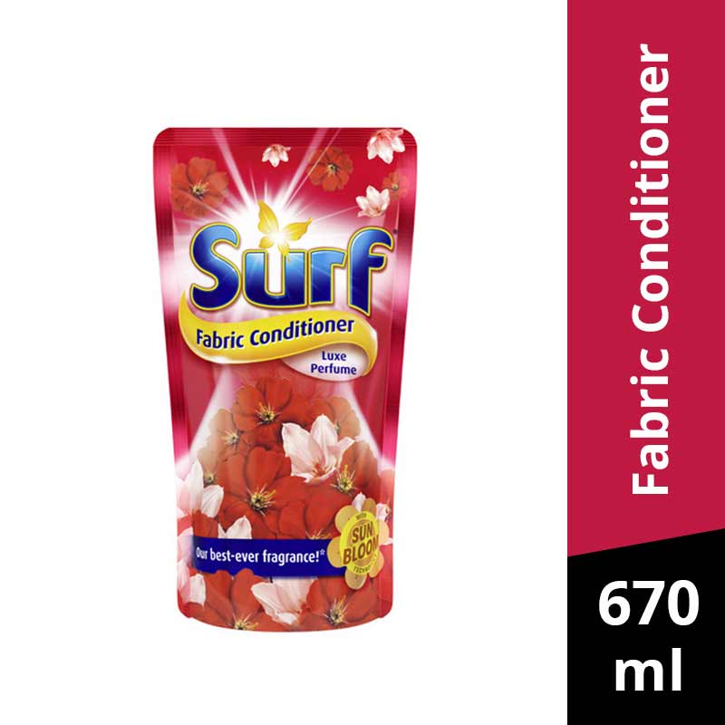 Surf Laundry Fabric Conditioner Luxe Perfume 670ml Pouch Shopee