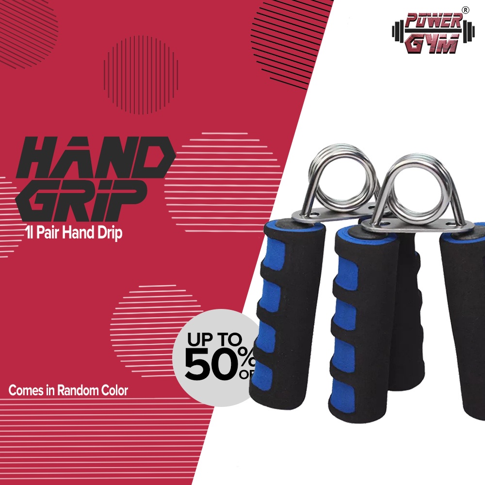 Powergym Kg Gripper R Shape Adjustable Countable Hand Grip Strength