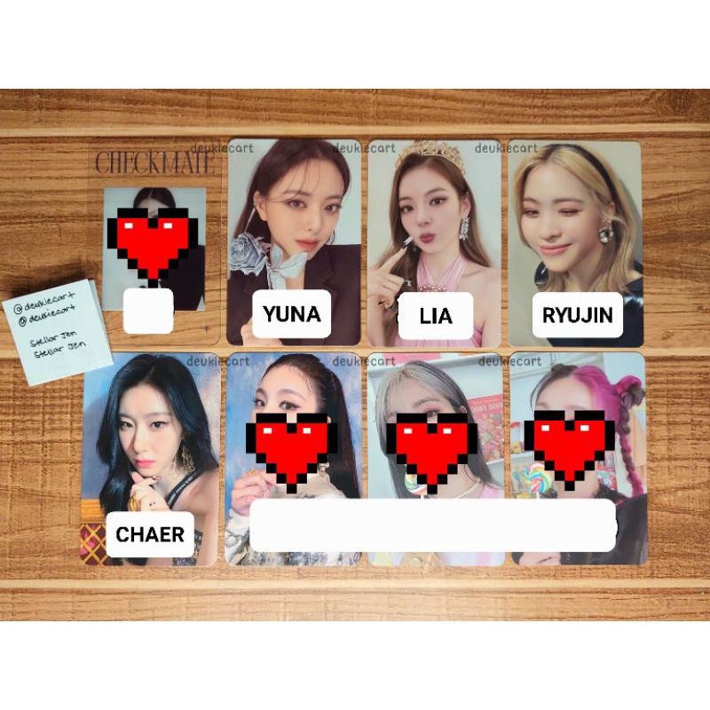 ITZY Assorted Photocards Checkmate Soundwave Crazy In Love No Bad Days