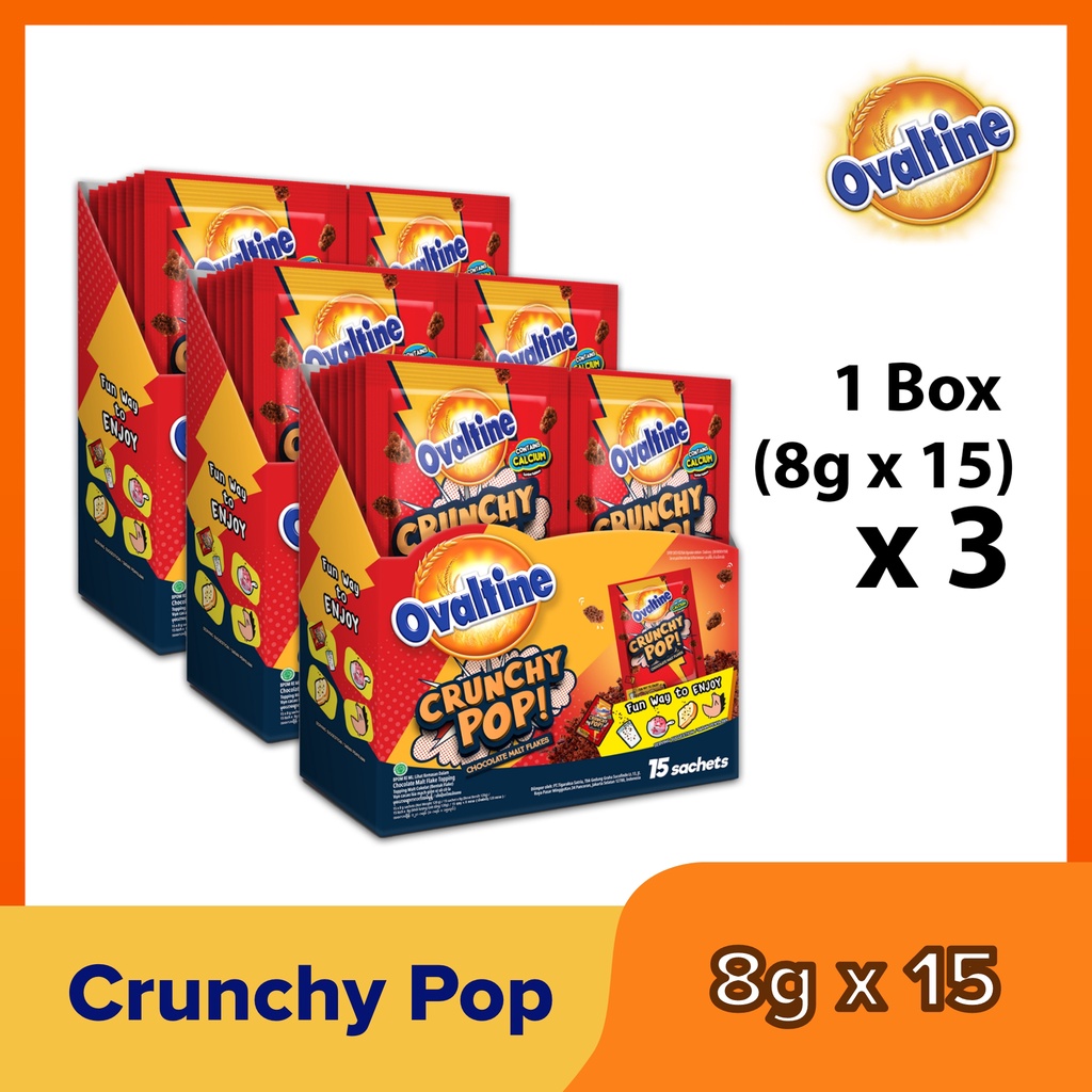 Ovaltine Crunchy Pop 8g In Display Box 15s Set Of 3 Shopee Philippines