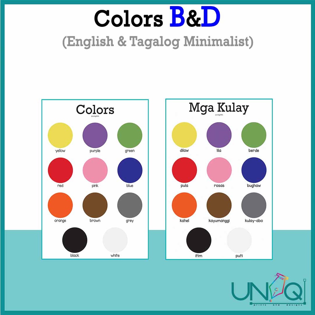 UNIQ Laminated Educational Color Theory Wheel Wall Chart Theory