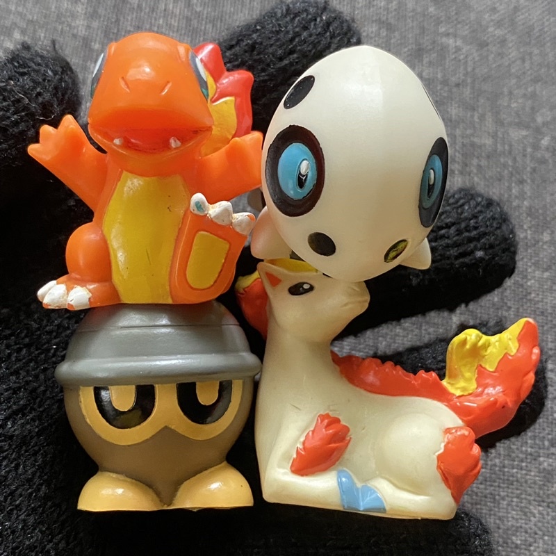 Pokemon Finger Puppet Charmander Aron Seedot Ponyta Figure Bandai