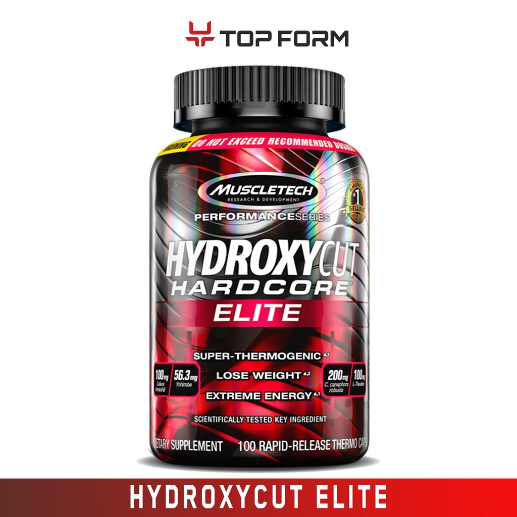 Muscletech Hydroxycut Hardcore Elite 100 Capsules Shopee Philippines