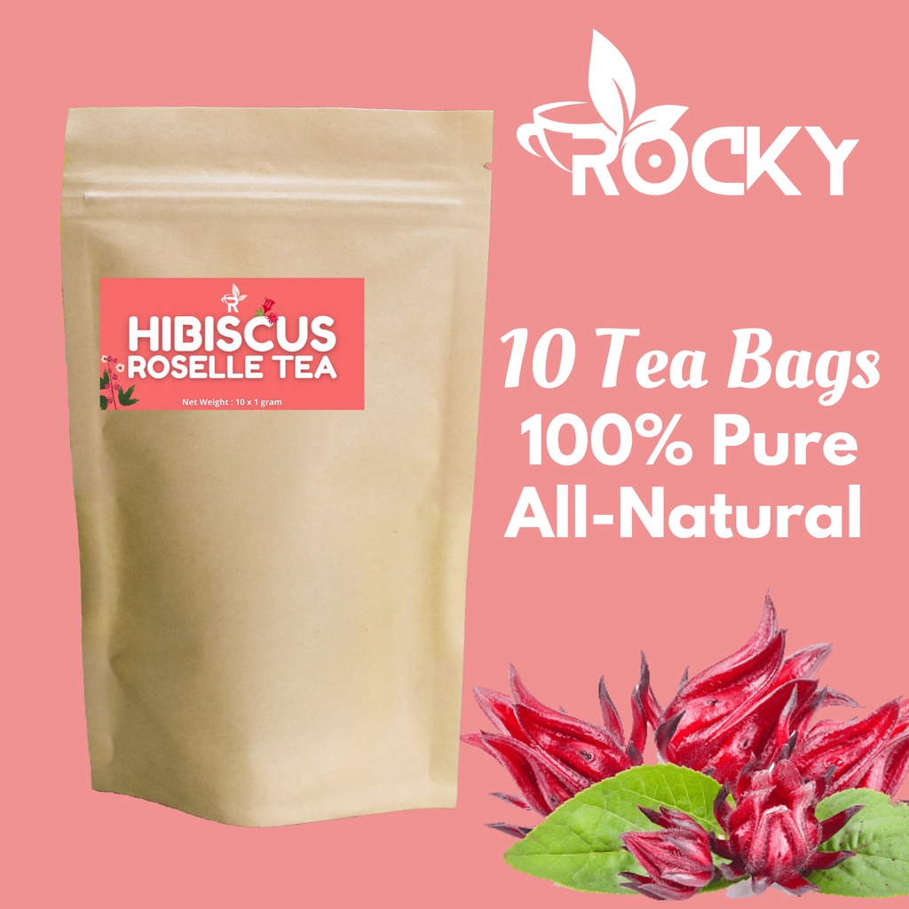 Hibiscus Roselle Tea 10 Tea Bags Flower Tea Pure And Organic