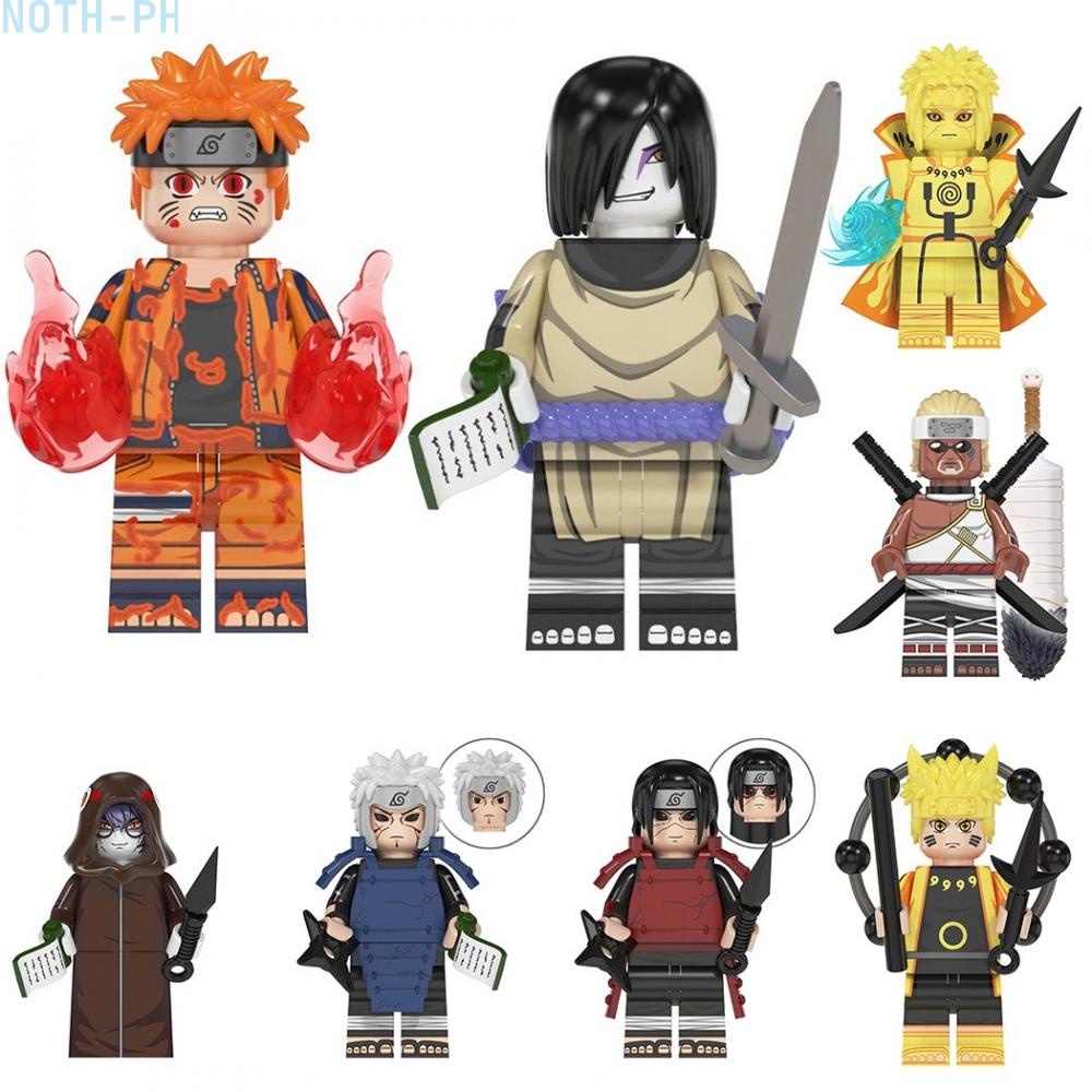 Naruto Lego Toys Minifigures Comic Building Blocks Akatsuki Sasuke