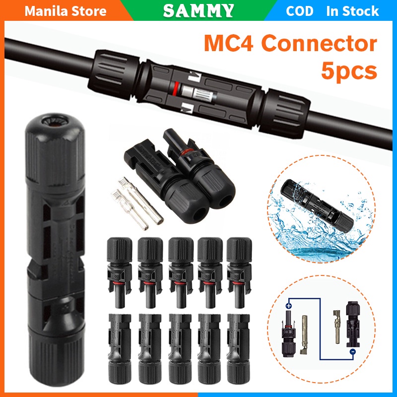 Pcs Mc Photovoltaic Connector Mc Solar Male And Female Plug Solar