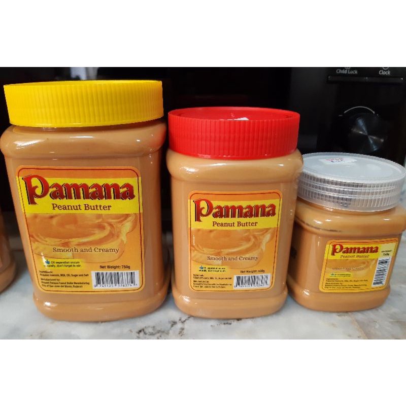 PAMANA SMOOTH AND CREAMY PEANUT BUTTER 250g Shopee Philippines