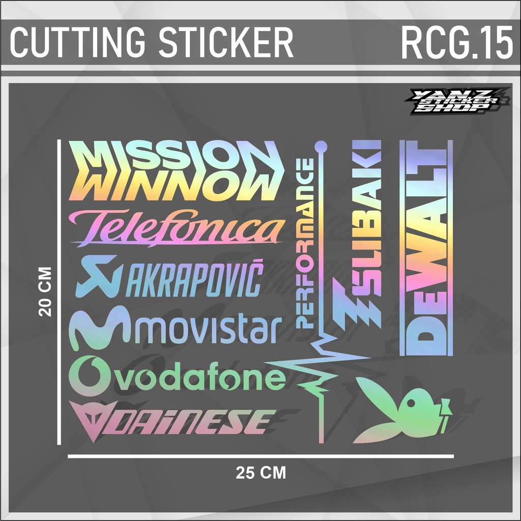 Cutting Sticker Pack Sponsor Racing Contents Pcs Motorcycle