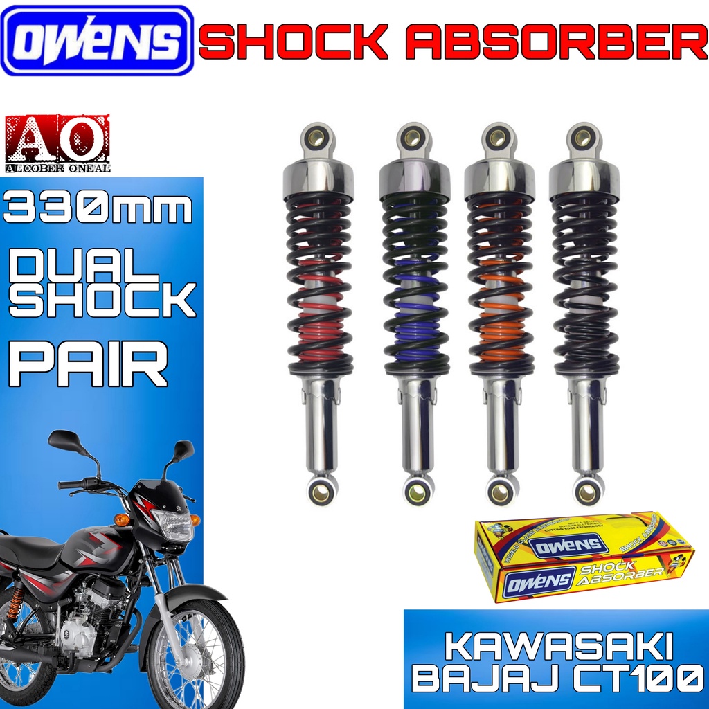 OWENS Rear Shock Absorber For Kawasaki Bajaj CT100 Dual Single Spring