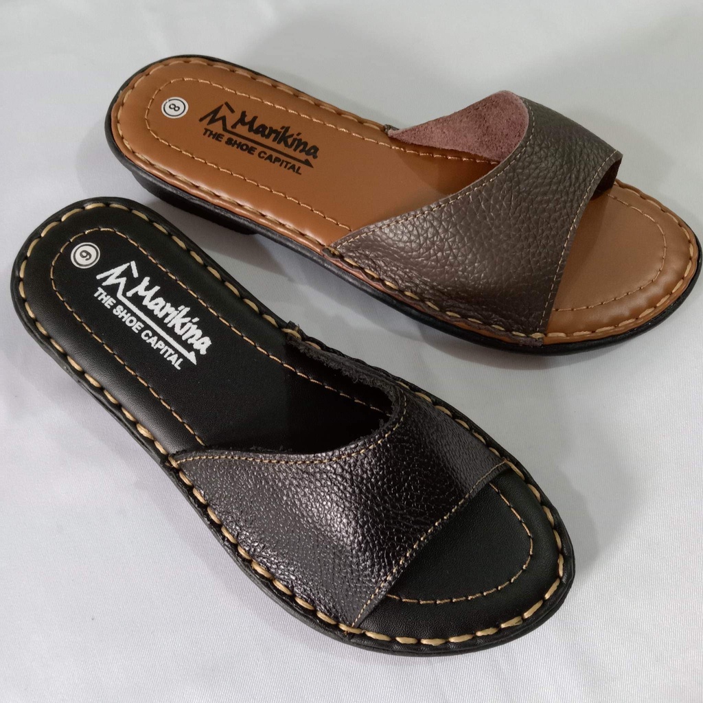 VENDO Marikina Made Leather Sandals For Women W8 Shopee Philippines