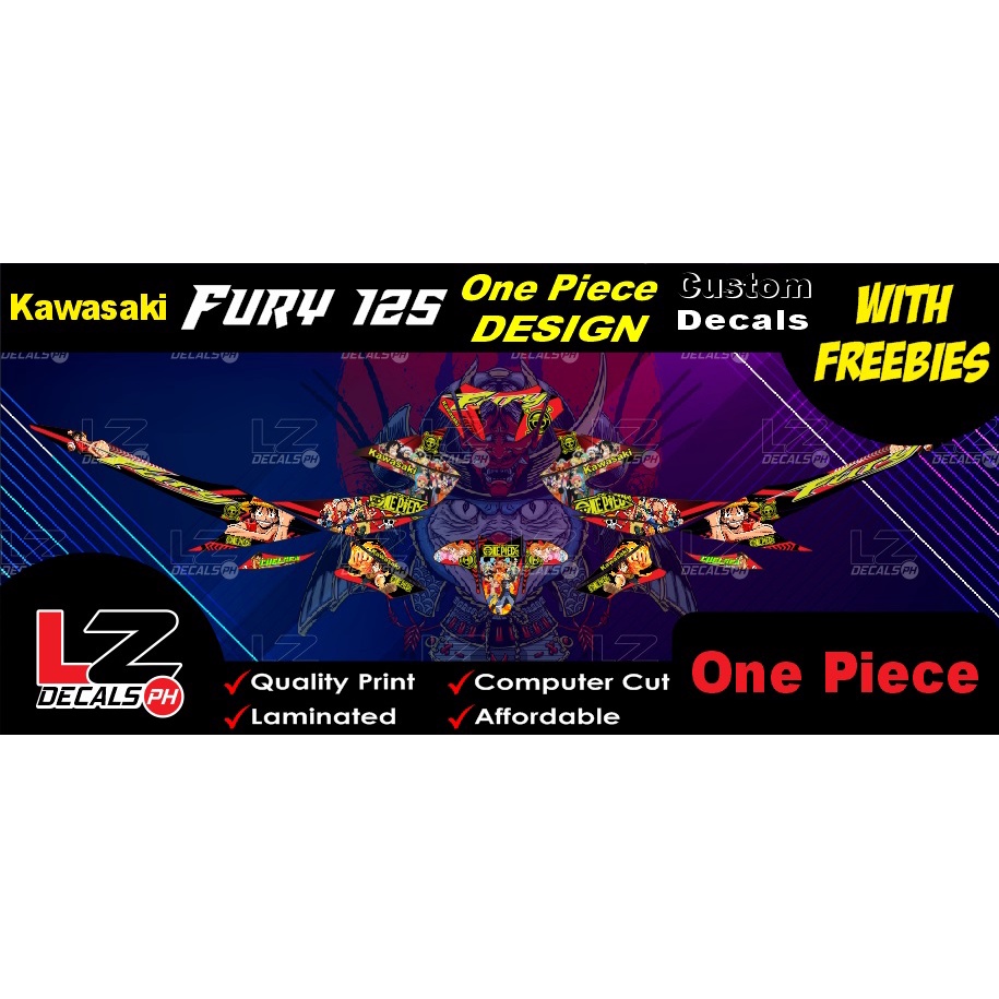 Kawasaki Fury Decals Stickers With Freebies Shopee Philippines