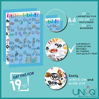 Uniq Laminated Educational Wall Charts Anyong Lupa At Tubig Water Forms English Tagalog A