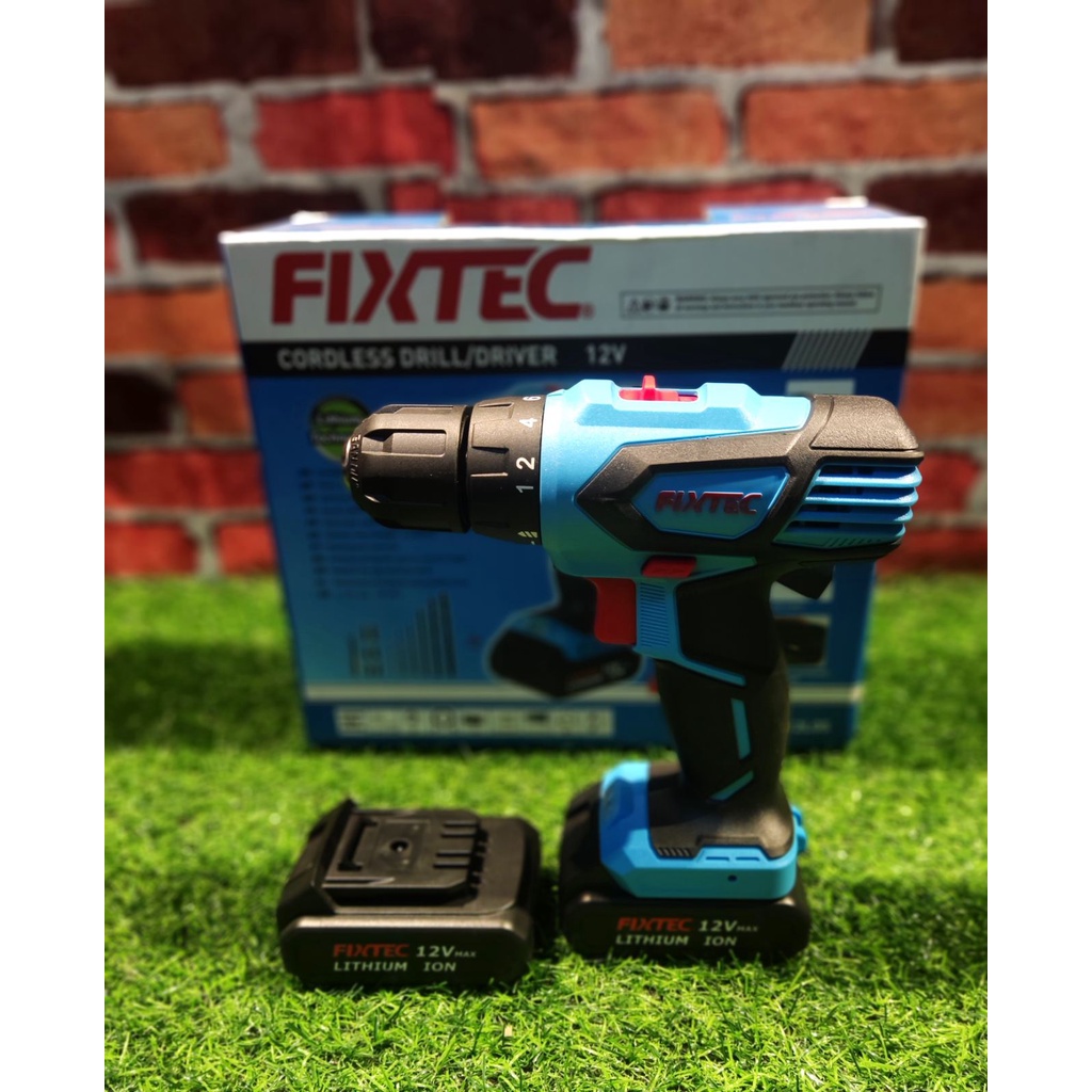 EXO FIXTEC 12V Li Ion Electric Cordless Drill Tools With Two Battery