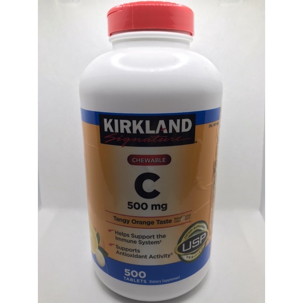 Kirkland Signature Chewable Vitamin C Mg Tablets Shopee