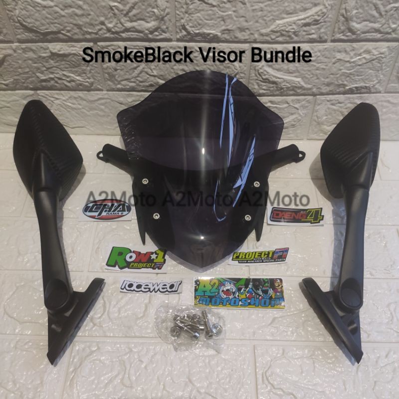 COD Mio Gravis Side Mirror With Bracket And Visor Bundle SET Shopee