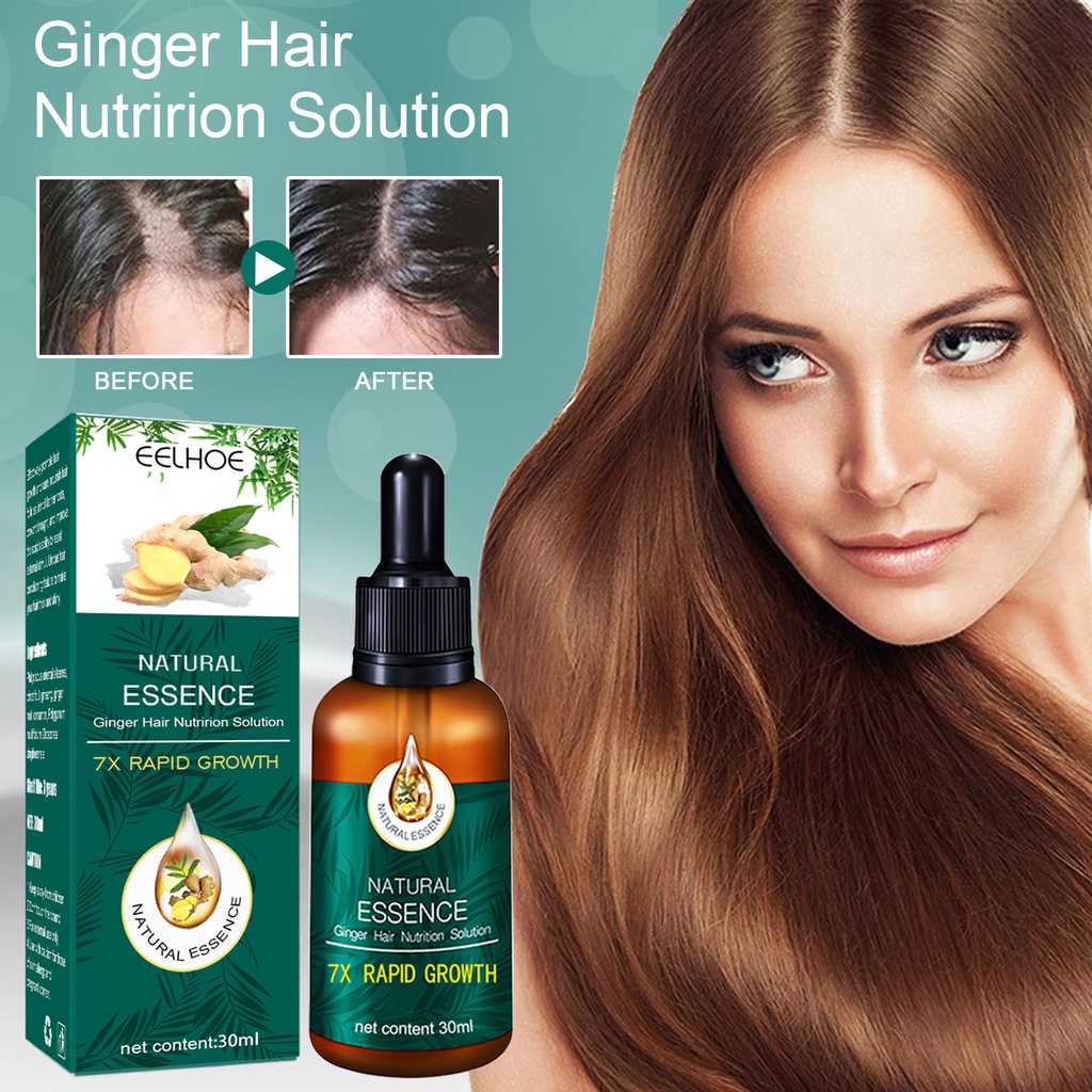 EELHOE Hair Growth Serum Rapid Growth Ginger Hair Oil 30ML Pampatubo Ng