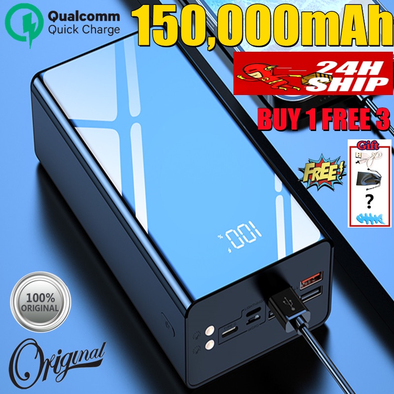 24H Ship 200000mAh Original Powerbank Original Brand Fast Charging