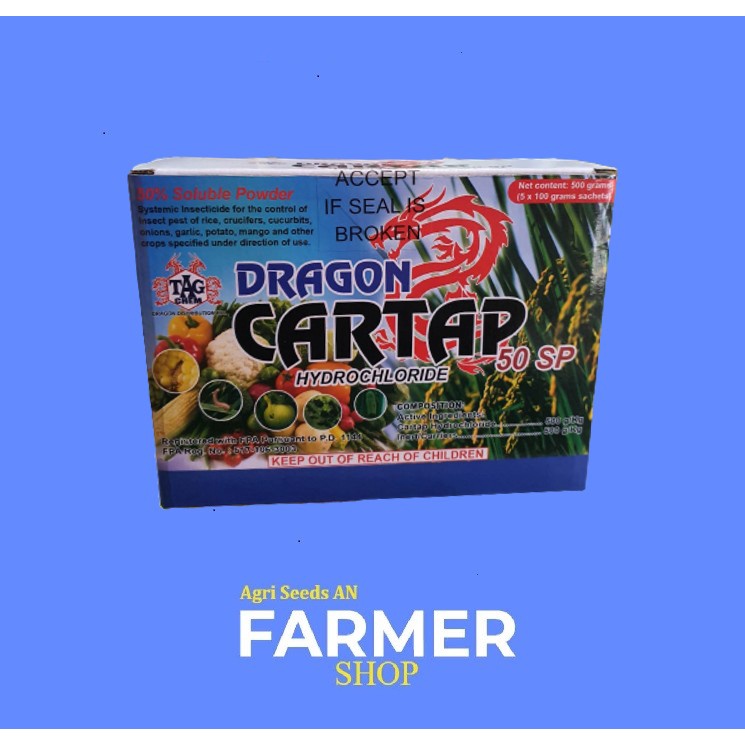 CARTAP HYDROCHOLORIDE 50 SP 500 GRAMS TAGCHEM DRAGON DISTRIBUTION INC