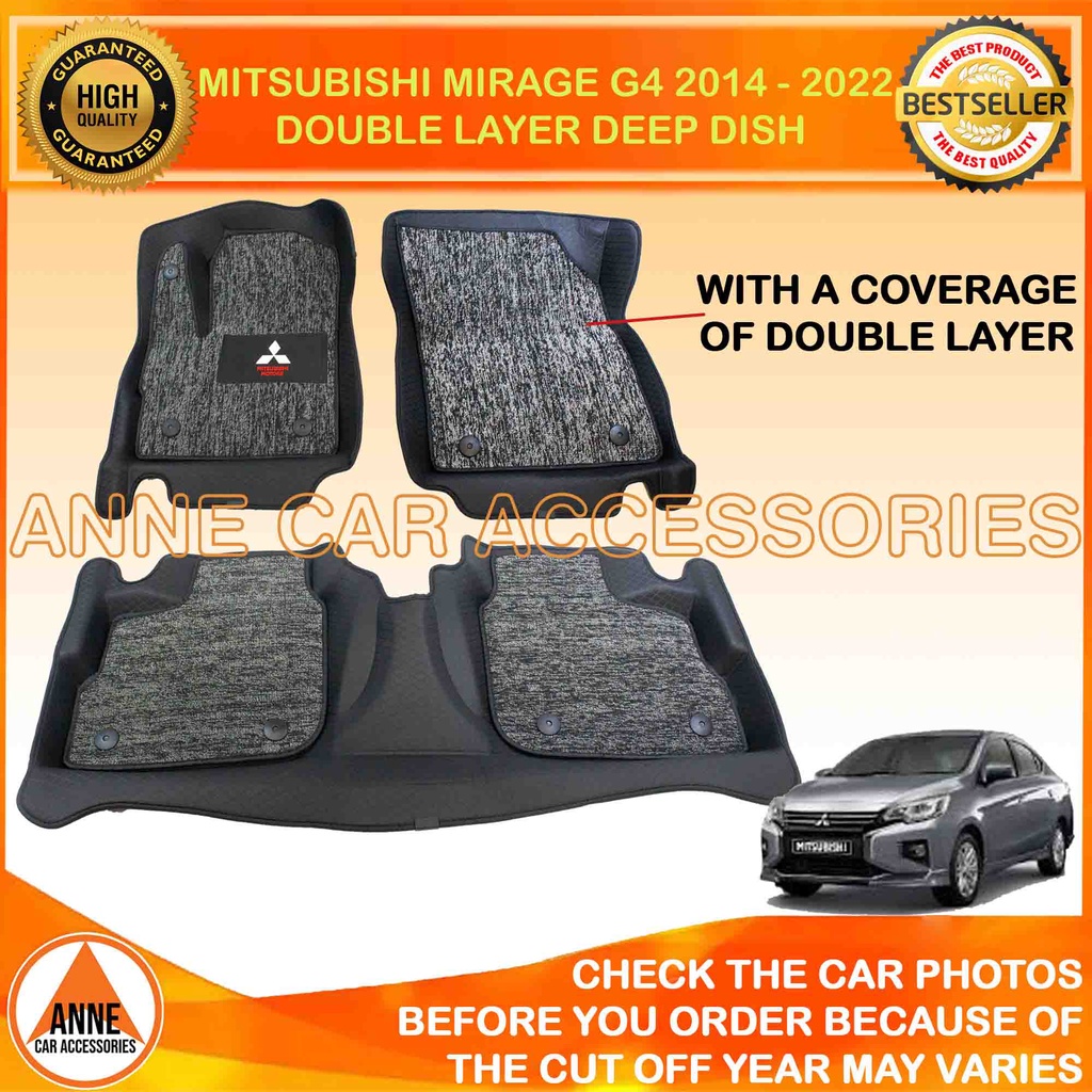 Double Layer D Deep Dish Matting For Mitsubishi Mirage