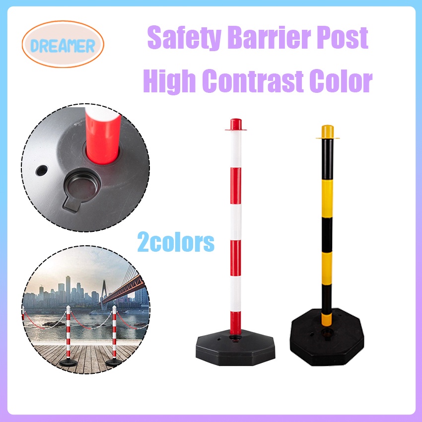 PE Plastic Reflective Warning Post Crowd Control Barrier Bollard