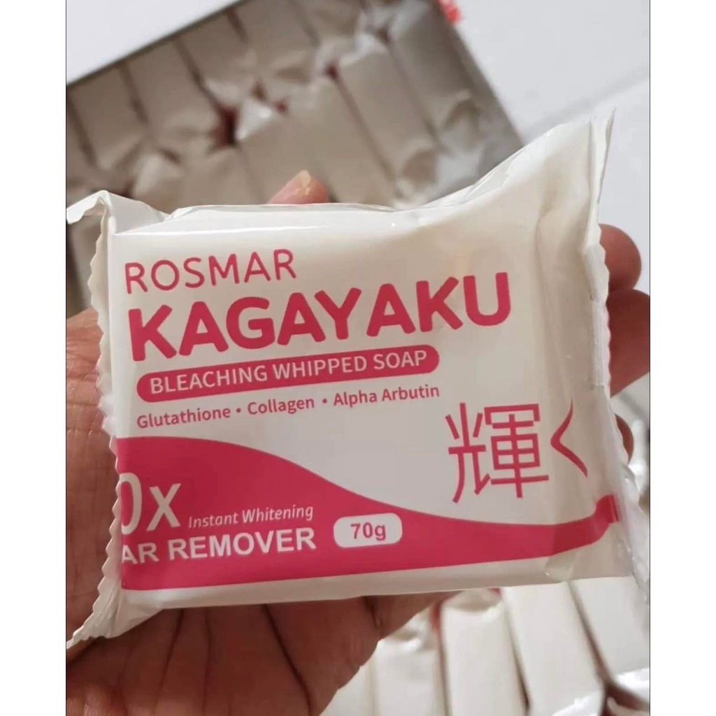 New Packaging Rosmar Kagayaku Bleaching Whipped Soap X Whitening Scar