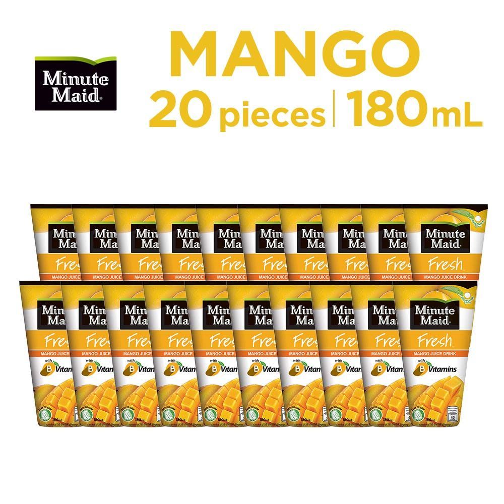 Minute Maid Fresh Mango Tetra Juice 180mL Pack Of 20 Shopee Philippines