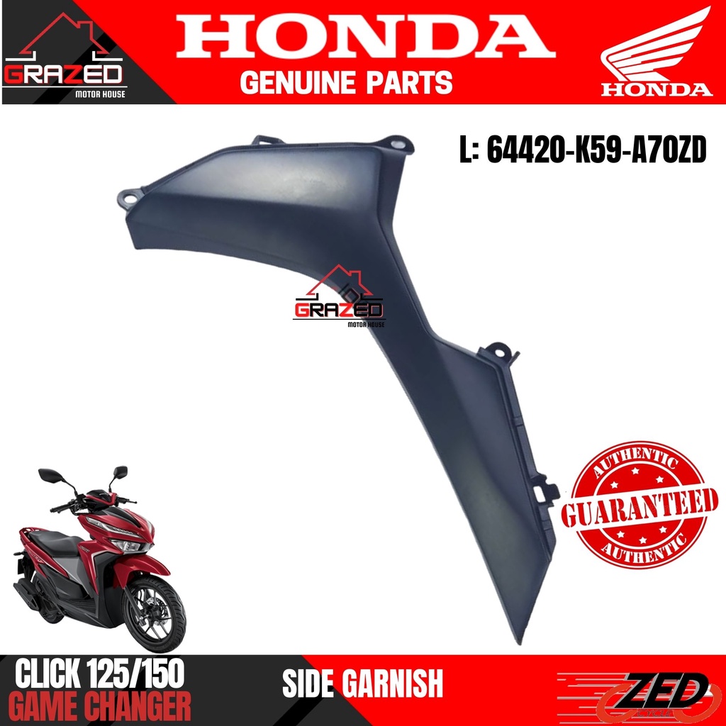 FRONT SIDE GARNISH For Honda Click I 125 150 V2 GC L 64420 K59 A70ZD R