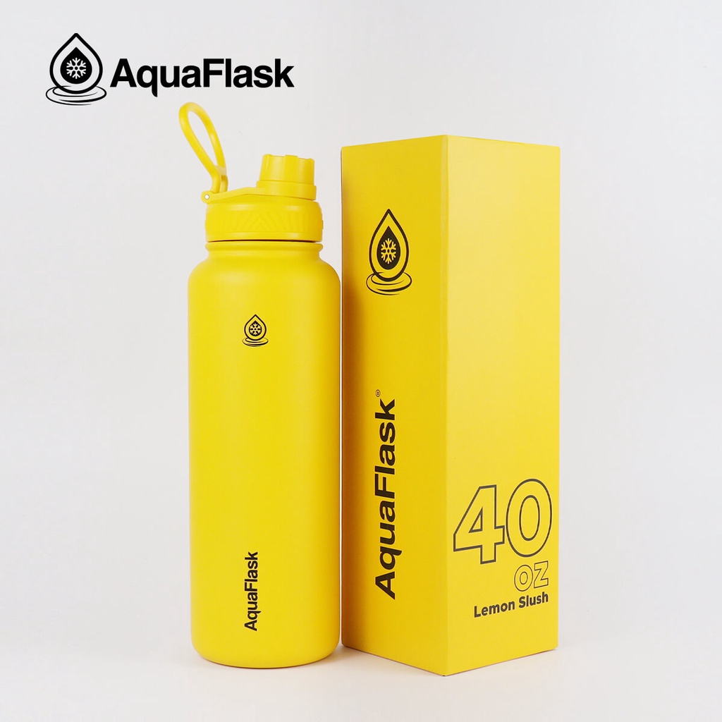 Aquaflask 40oz Wide Mouth W Flip Cap Vacuum Insulated Stainless Steel