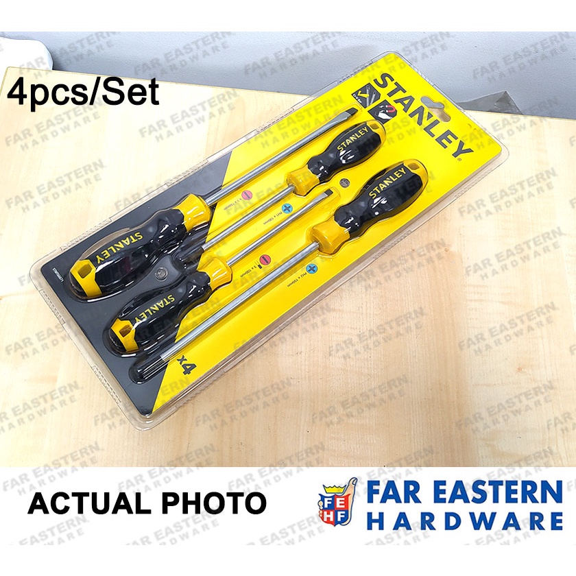 Stanley Screwdriver Set Flat Phillips Stht Shopee Philippines