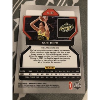 Wnba Panini Prizm Sue Bird W Anniversary Card Seattle Storm