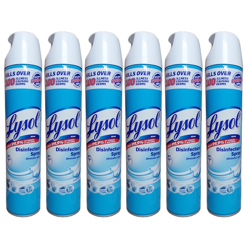 Cod Set Of Lysol Disinfectant Spray Crisp Linen Scent Grams